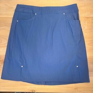 TRIBAL Blue Skort Golf Tennis Skirt with Pockets Size 10